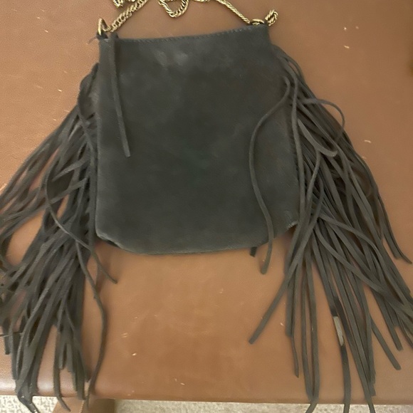 Handbags - Green Fringe Genuine Suede Shoulder Bag